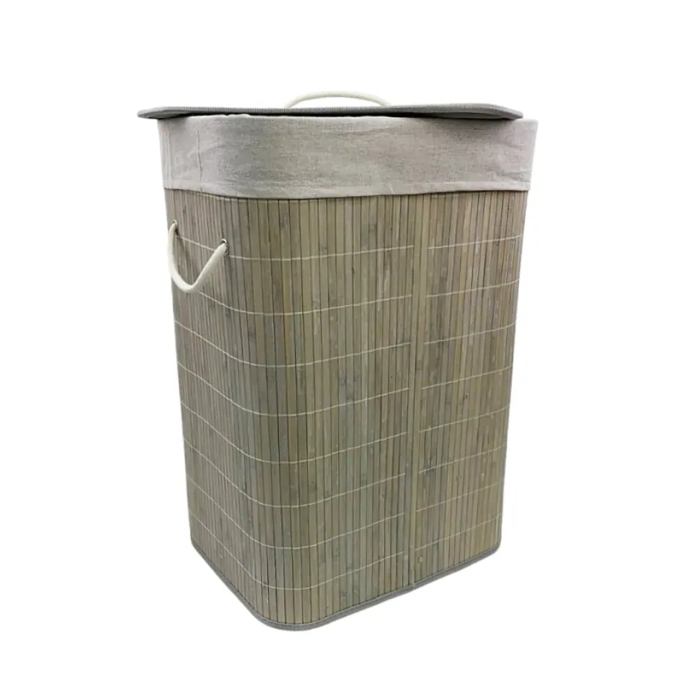 Корзина для белья Eco, размер 40*30*60см (светлое дерево)