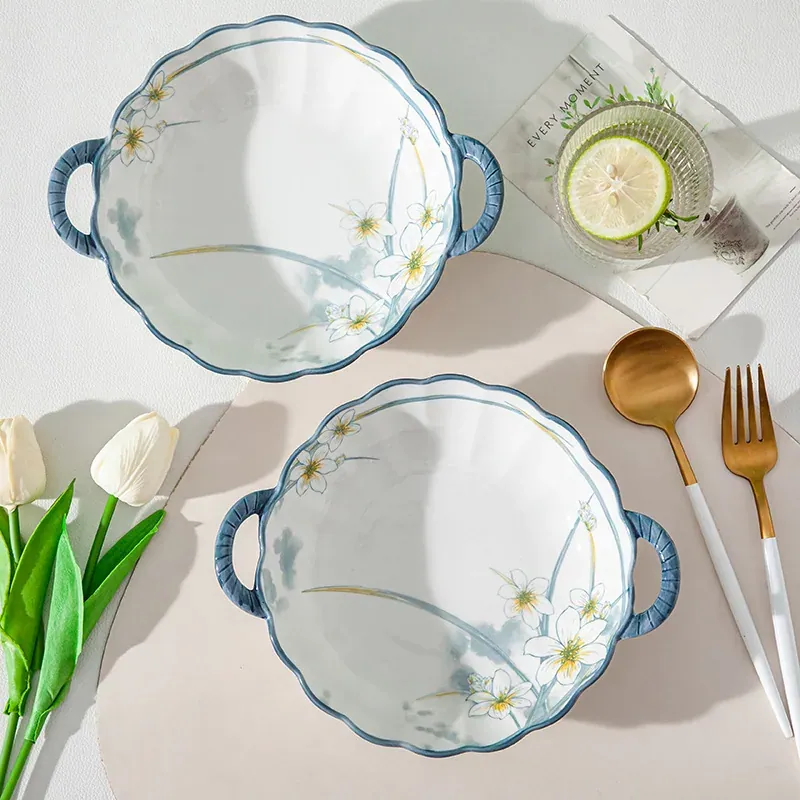 Тарелка с ручками, 23 см